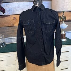 Carbon Black Long Sleeve Dress Shirt